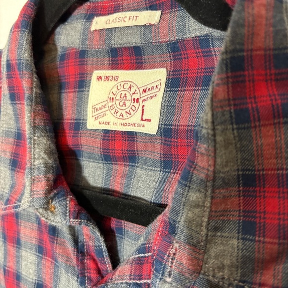 Lucky Brand Flannel Western Snap Shirt - Picture 4 of 9